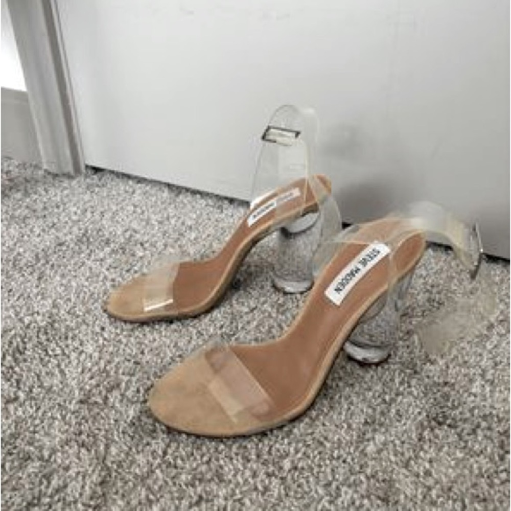 Steve Madden Clear Heels
